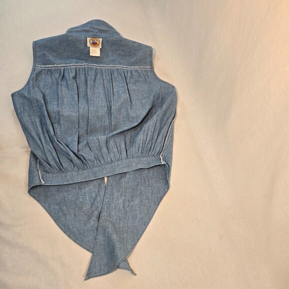 USA Vintage PUSSER'S WEST INDIES Y2K RARE Blue Sleeveless Cropped Top Size S. - Picture 12 of 16